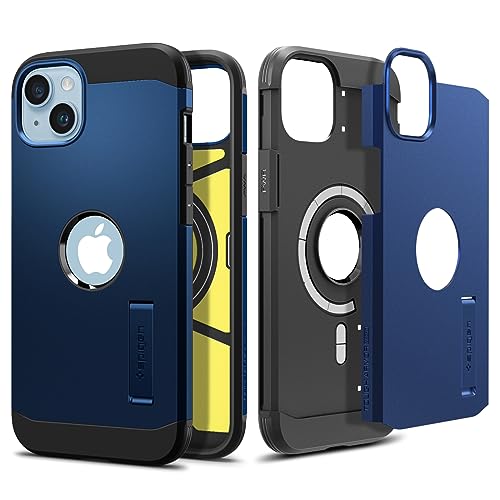 Spigen Tough Armor MagFit Hülle Kompatibel mit iPhone 14 Plus -Navy Blue von Spigen