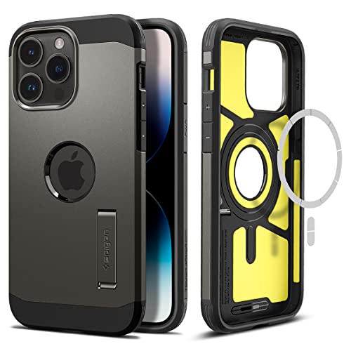 Spigen Tough Armor MagFit Hülle Kompatibel mit iPhone 14 Pro Max -Gunmetal von Spigen