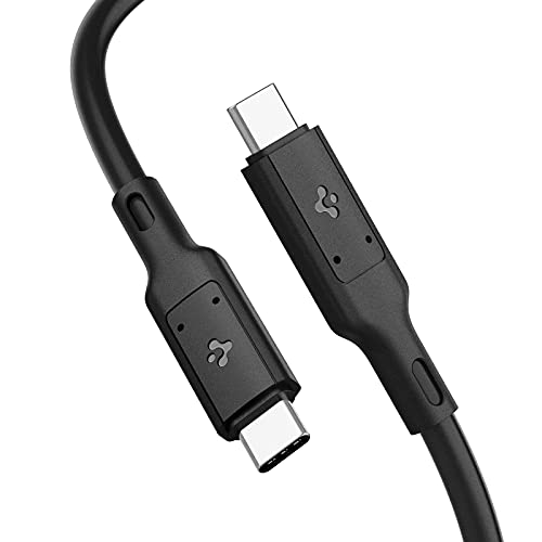 Spigen USB 4 Kabel für Thunderbolt 4 Kabel, USB-IF zertifiziert 100W Laden 40Gbps Datenübertragung 8K Video Typ C für Thunderbolt 4 3 Macbook Pro iPad Pro 2021 Mac Mini M1 Externe SSD eGpu Dell 0.8m von Spigen
