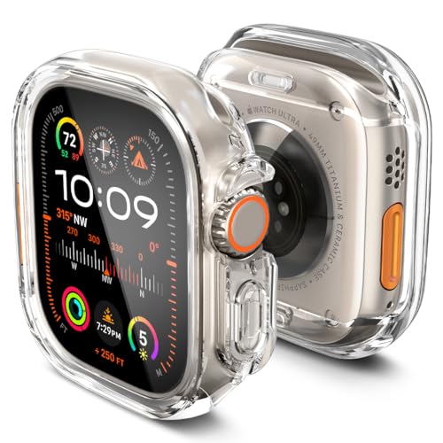 Spigen Ultra Hybrid Hülle Kompatibel mit Apple Watch Ultra 2 (2023) / Ultra (2022) 49mm - Kristallklar von Spigen