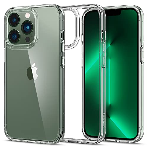 Spigen Ultra Hybrid Kompatibel mit iPhone 13 Pro Hülle [Air Cushion Technologie] Handyhülle dünn transparent hardcase silikon -Crystal Clear von Spigen