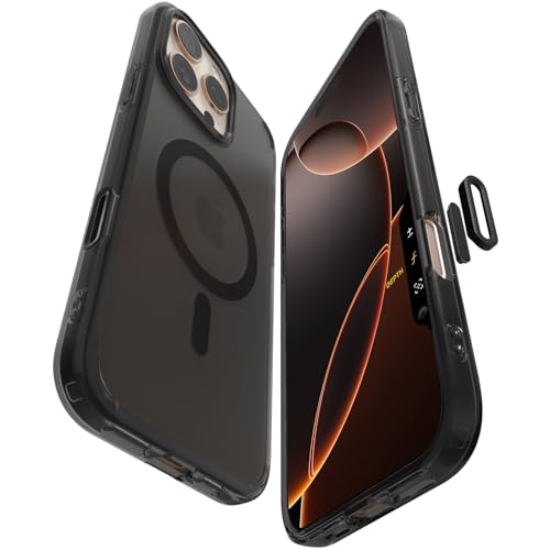 Spigen für iPhone 16 Pro Max Hülle [Kamerasteuerung] Extreme Magnetkraft Ultra Hybrid T MagFit Militärschutz Case Magnetisch Handyhülle Stoßfest Kratzfest Kompatibel mit MagSafe -Frost Black von Spigen