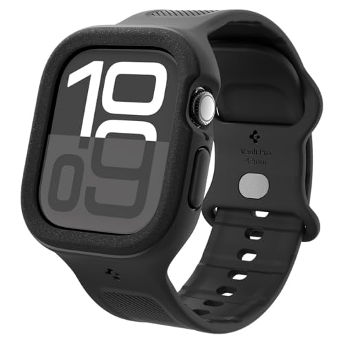 Spigen Vault Pro Hülle Entwickelt für Apple Watch 10 42mm (2024) - Matt Schwarz von Spigen