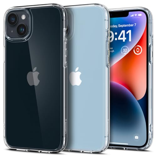 Spigen für iPhone 14 Ultra Hybrid Hülle [Anti-Yellowing] Case Handyhülle Schutzhülle Cover Transparent Durchsichtig Dünn Slim -Crystal Clear von Spigen