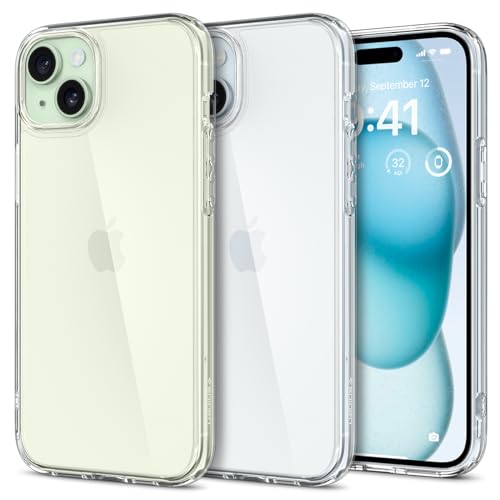 Spigen für iPhone 15 Ultra Hybrid Hülle [Anti-Yellowing] Case Handyhülle Schutzhülle Cover Transparent Durchsichtig Dünn Slim -Crystal Clear von Spigen