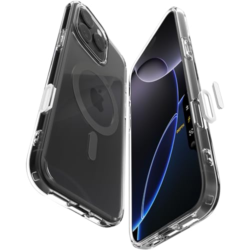 Spigen für iPhone 16 Pro Hülle [Camera Control Button] Kamerasteuerung Aktivierte Case Ultra Hybrid T MagFit [Anti-Yellowing] Kamerabutton Kameraknopf Handyhülle Kompatibel mit MagSafe -Graphite von Spigen