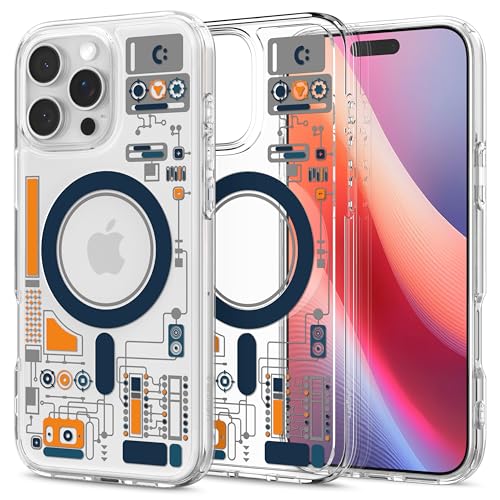 Spigen für iPhone 16 Pro Ultra Hybrid MagFit Hülle [Anti-Yellowing] Case Handyhülle Transparent Dünn Slim Kompatibel mit MagSafe -Analogue von Spigen