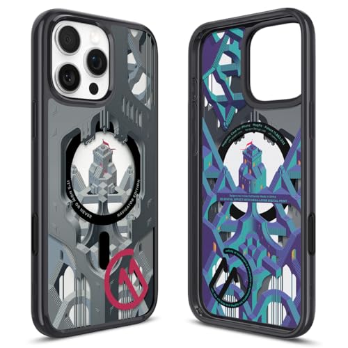 Spigen iPhone 16 Pro Max Hülle Ultra Hybrid T MagFit [c11 Series Chronos Edition] [Camera Control Button] [3D-Raumeffekt durch Hexa Layer Druck] Kompatibel mit MagSafe Zubehör -Navigator von Spigen
