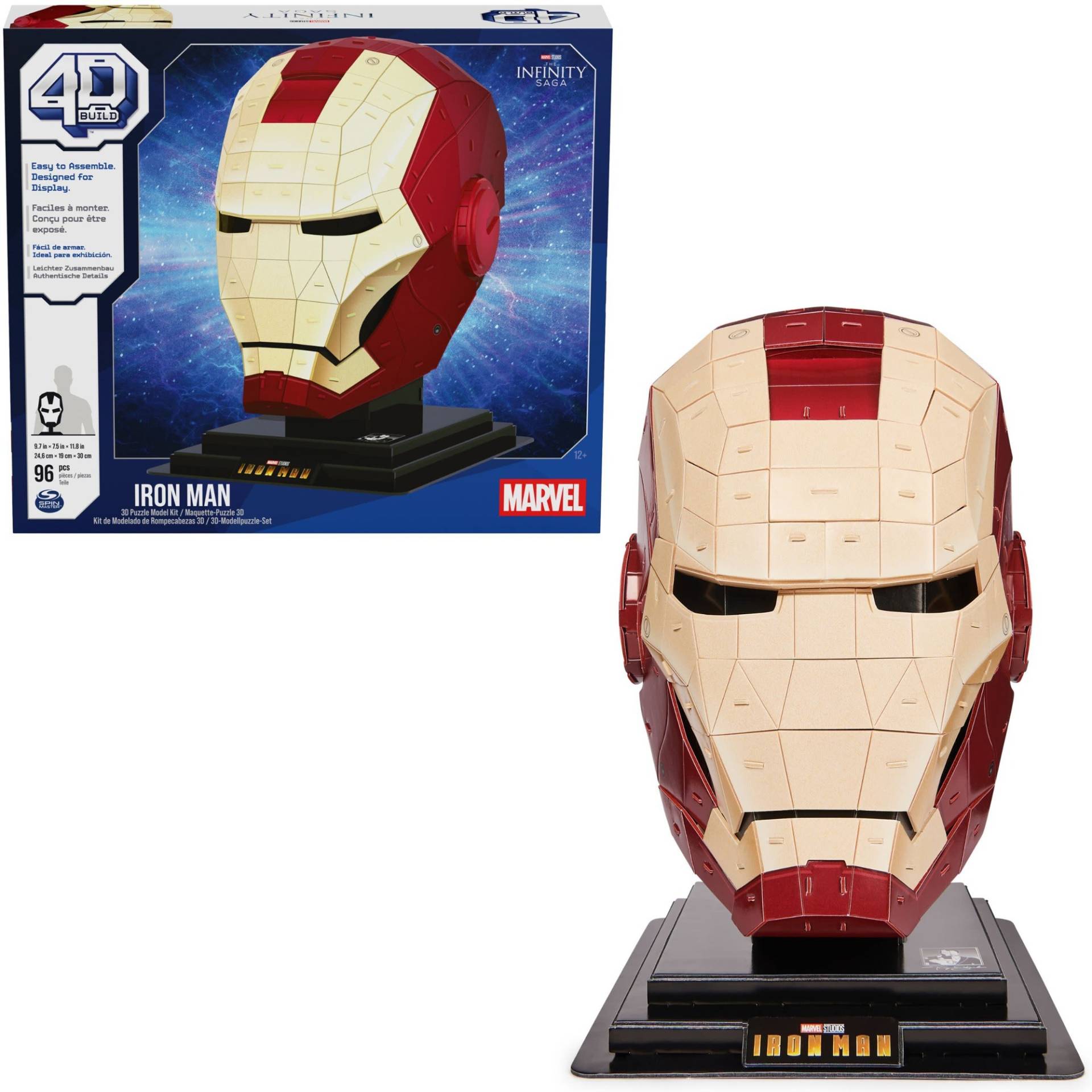 4D Build - Marvel Iron Man-Helm, Modellbau 4D Build - Marvel Iron Man-Helm, Modellbau von Spin Master