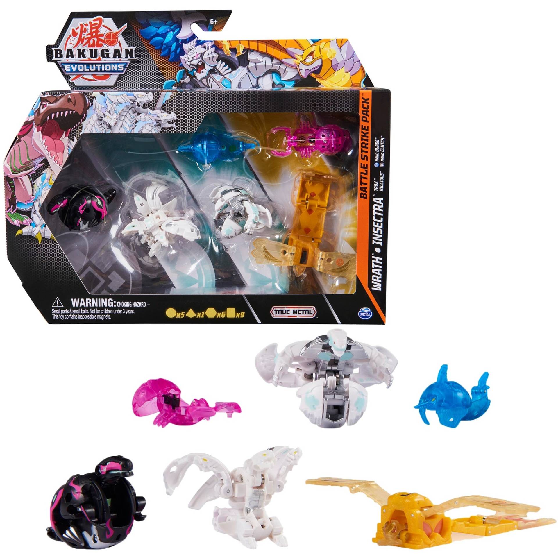 Bakugan Evolutions Battle Strike 6er-Pack, Geschicklichkeitsspiel von Spin Master