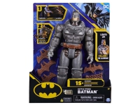 DC Comics Batman 30cm Deluxe - Actionfigur mit Schlag- und Wurffunktion, 5 Ausrüstungsgegenständen, Licht- und Soundeffekten, Actionfigur zum Sammeln, Comics, Batterien erforderlich von Spin Master