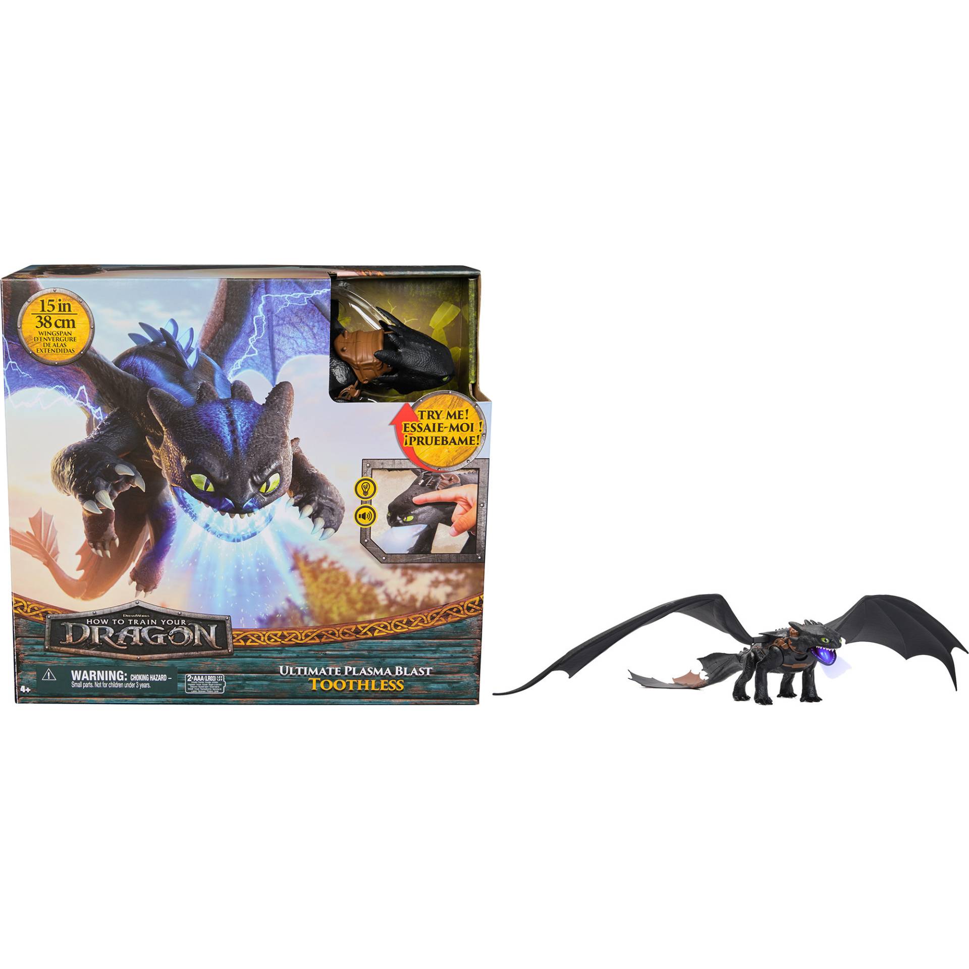 Drachenzähmen leicht gemacht - Plasma Blast Ohnezahn, Spielfigur Drachenzähmen leicht gemacht - Plasma Blast Ohnezahn, Spielfigur von Spin Master