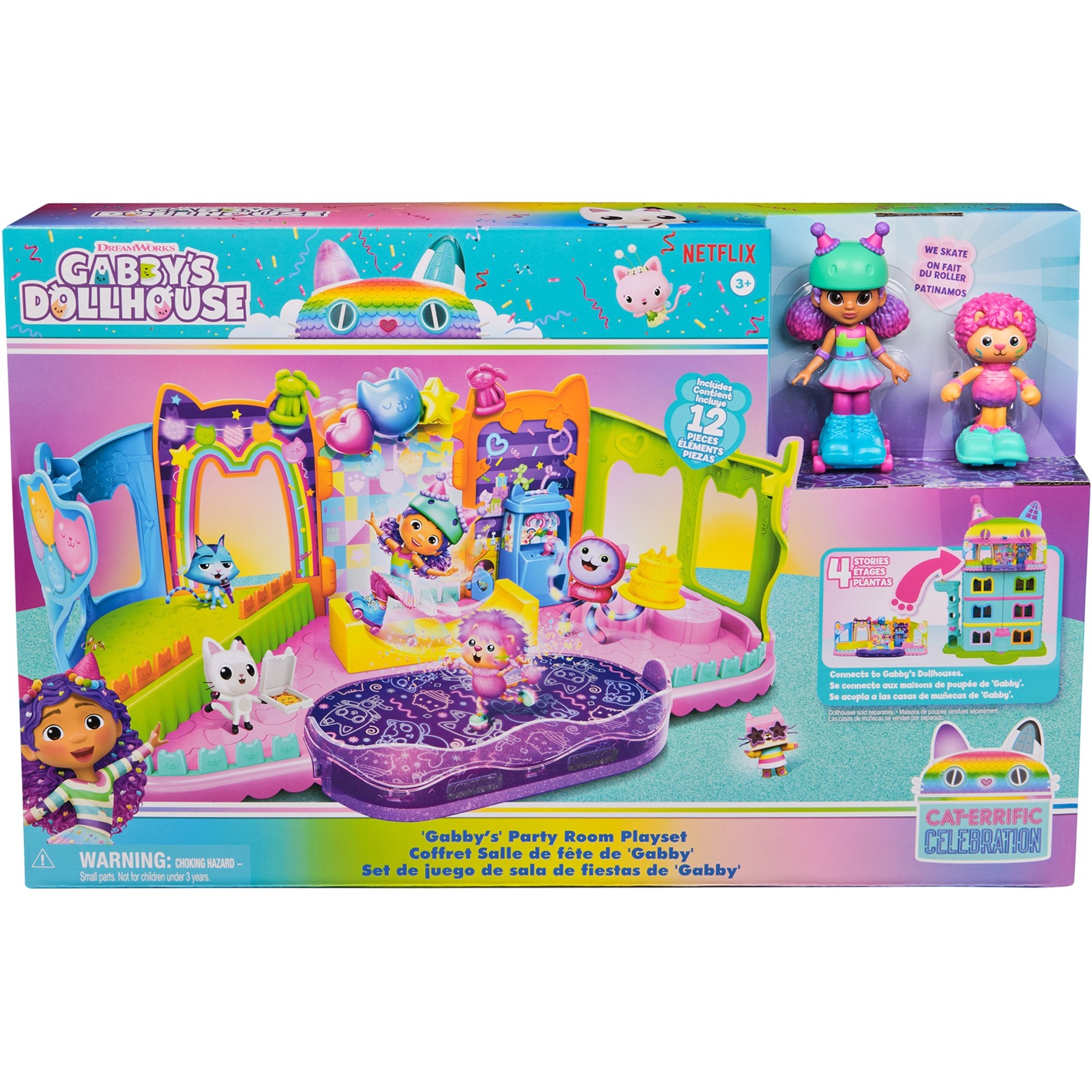 Gabby''s Dollhouse Partyzimmer-Spielset - Skate Park Dachgeschoss, Spielfigur Gabby''s Dollhouse Partyzimmer-Spielset - Skate Park Dachgeschoss, Spielfigur von Spin Master
