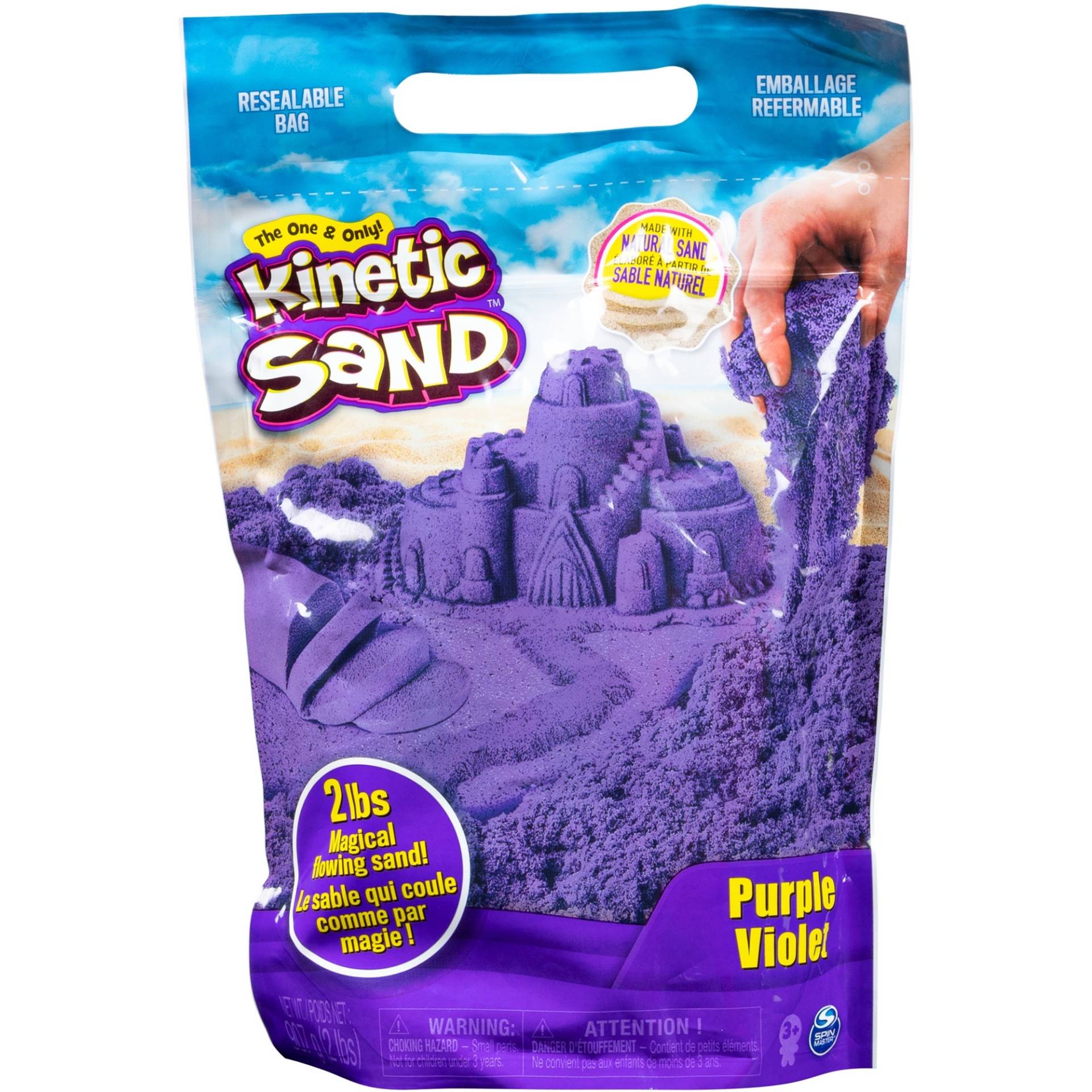 Kinetic Sand - Beutel lila, Spielsand von Spin Master