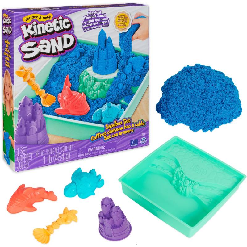 Kinetic Sand - Sandbox Set blau, Spielsand von Spin Master