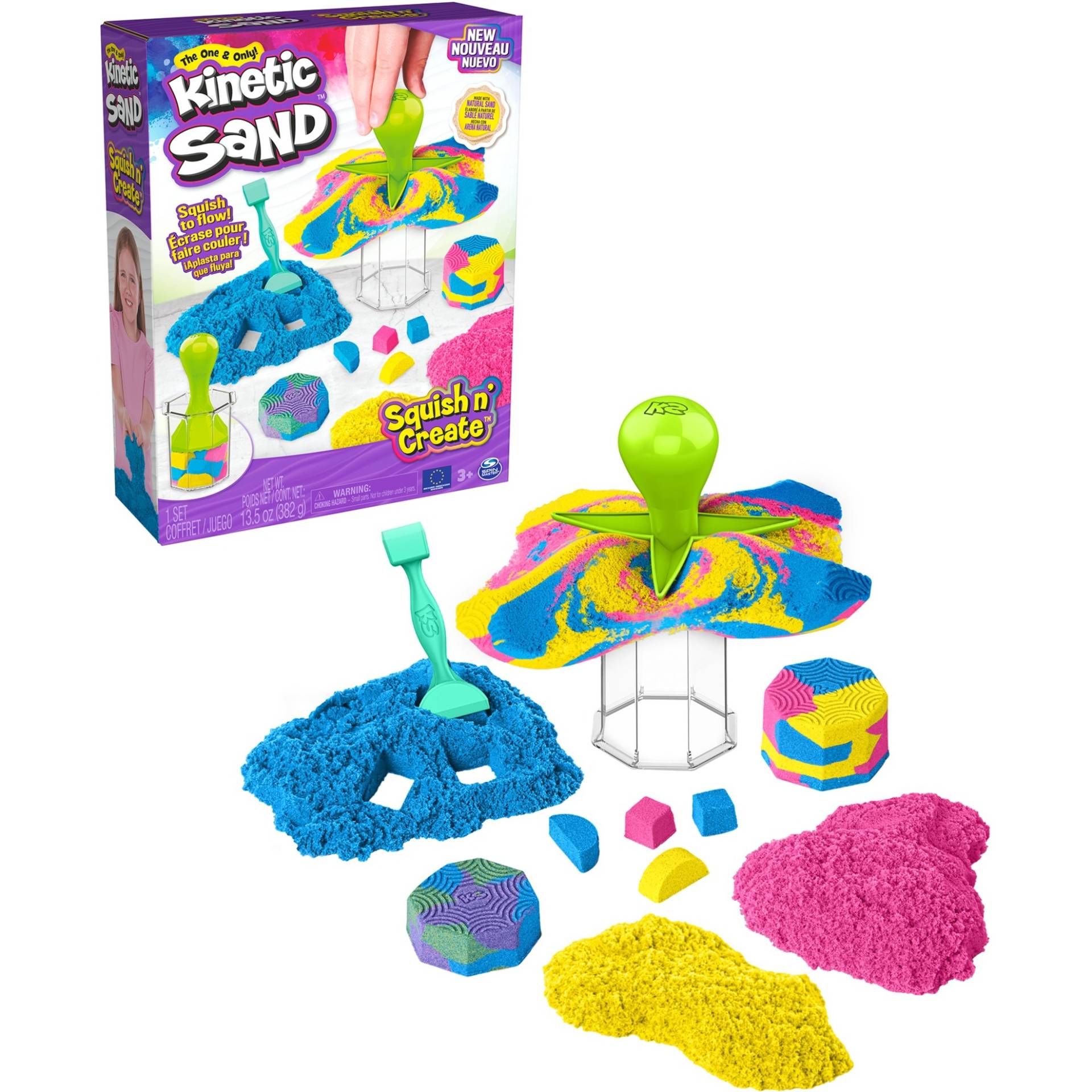 Kinetic Sand Squish N’ Create Set, Spielsand Kinetic Sand Squish N’ Create Set, Spielsand von Spin Master