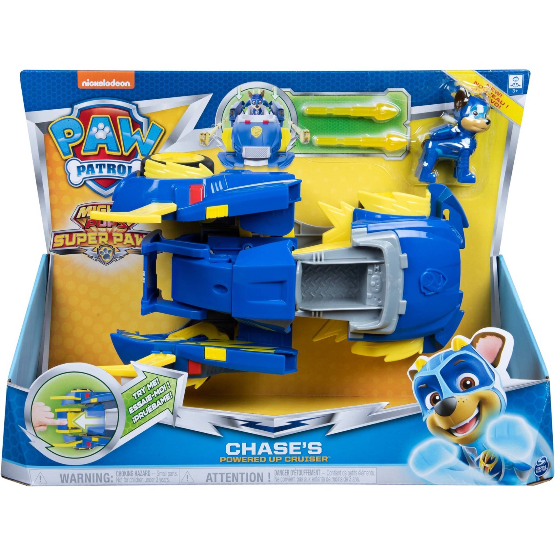 Paw Patrol, Mighty Pups Super Paws - Chases Powered Up Fahrzeug, Spielfahrzeug Paw Patrol, Mighty Pups Super Paws - Chases Powered Up Fahrzeug, Spielfahrzeug von Spin Master