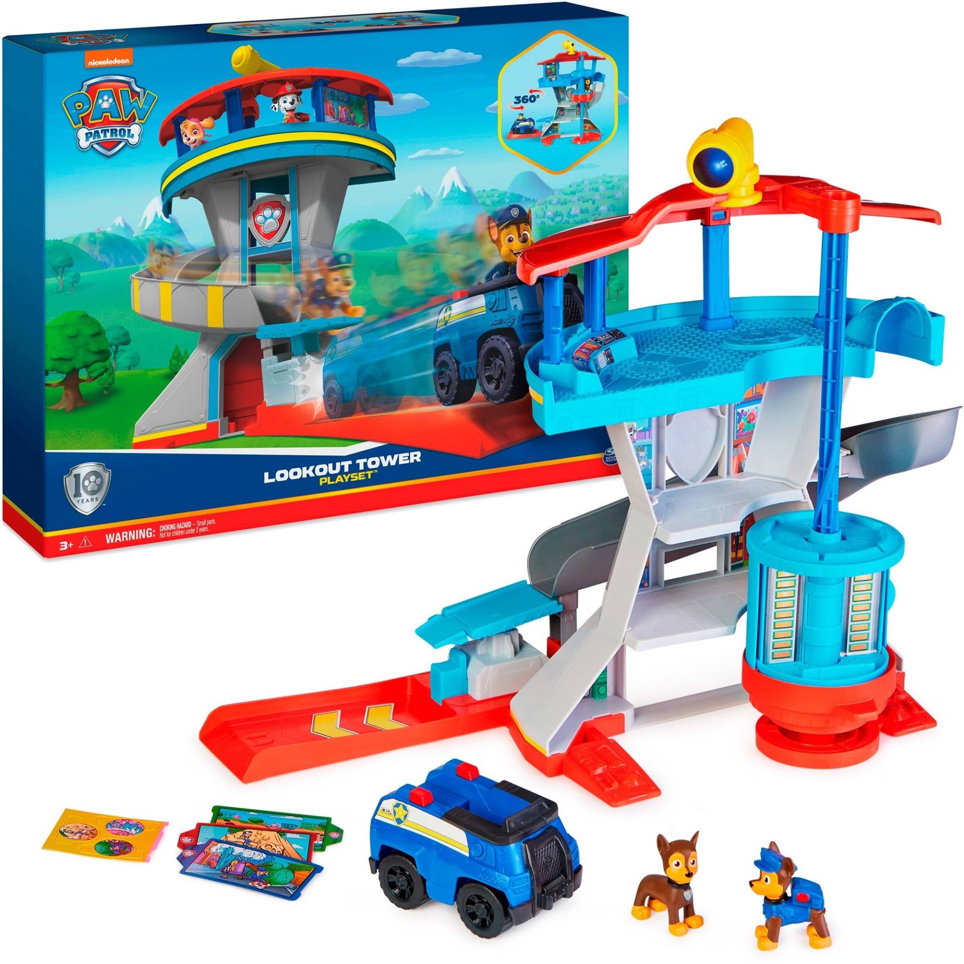 Paw Patrol - Lookout Tower Hauptquartier Spielset, Kulisse von Spin Master