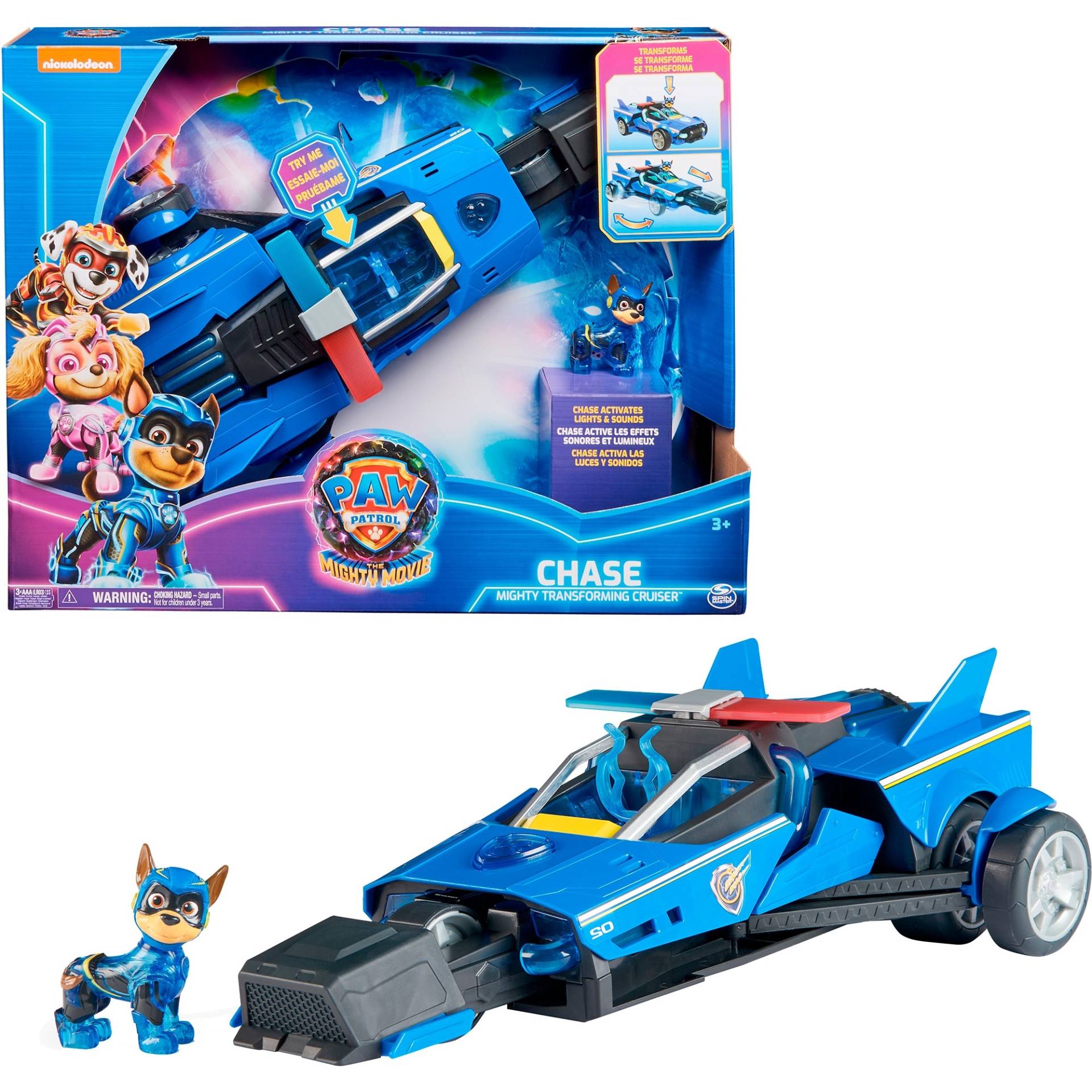 Paw Patrol: Der Mighty Kinofilm, Chases Deluxe Superhelden-Raketenfahrzeug, Spielfahrzeug Paw Patrol: Der Mighty Kinofilm, Chases Deluxe Superhelden-Raketenfahrzeug, Spielfahrzeug von Spin Master