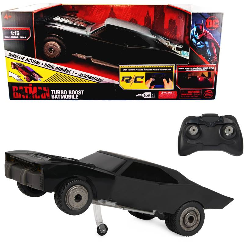 "The Batman" Turbo Boost Batmobile mit Wheelie-Funktion, RC von Spin Master