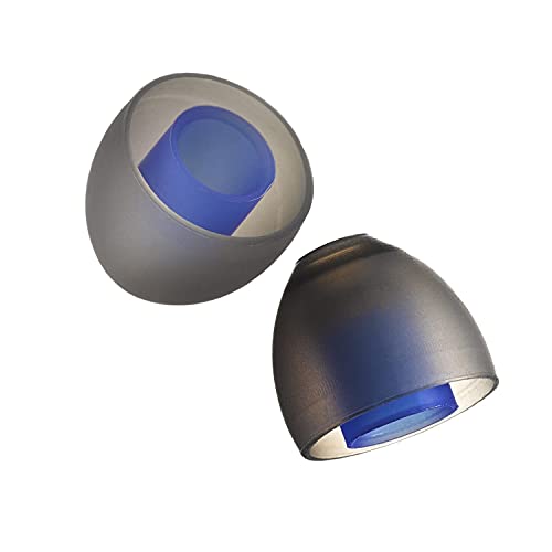 SpinFit CP155-L - Silikon Ersatz-Ohrpassstücke für Universelle IEM-Kopfhörer mit Langen Röhren - 2 Paar - 5,5 mm Düsendurchmesser (Groß) von SpinFit
