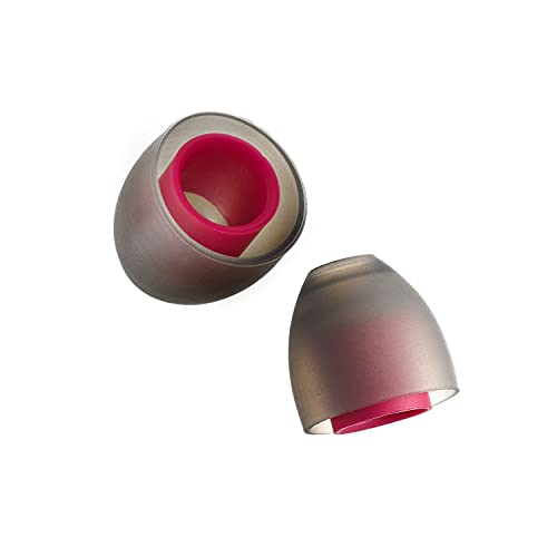 SpinFit CP155-S - Silikon Ersatz-Ohrpassstücke für Universelle IEM-Kopfhörer mit Langen Röhren - 2 Paar - 5,5 mm Düsendurchmesser (Klein) von SpinFit