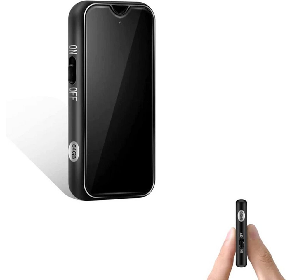 SpionProfi 64GB Mini Voice Recorder Ton Stimme Aufnahmegerät Spracherkennung Auto Digitales Diktiergerät (Spy versteckte Tragbare Wanze Spion mit Geräuscherkennung) von SpionProfi