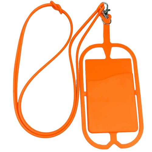 Phone Lanyard Strap Verstellbare Silikon Umhängeband Halskette Telefon Kompatibel mit Meisten Smartphones, Universal Handykette Phone Lanyard Einstellbar Anti-Diebstahl Phone Strap Orange Phone Lanyard Strap Verstellbare Silikon Umhängeband Halskette Telefon Kompatibel mit Meisten Smartphones, Universal Handykette Phone Lanyard Einstellbar Anti-Diebstahl Phone Strap Orange von SpirWoRchlan