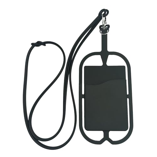Phone Lanyard Strap Verstellbare Silikon Umhängeband Halskette Telefon Kompatibel mit Meisten Smartphones, Universal Handykette Phone Lanyard Einstellbar Anti-Diebstahl Phone Strap Schwarz Phone Lanyard Strap Verstellbare Silikon Umhängeband Halskette Telefon Kompatibel mit Meisten Smartphones, Universal Handykette Phone Lanyard Einstellbar Anti-Diebstahl Phone Strap Schwarz von SpirWoRchlan