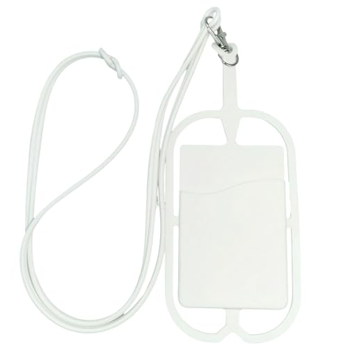 Phone Lanyard Strap Verstellbare Silikon Umhängeband Halskette Telefon Kompatibel mit Meisten Smartphones, Universal Handykette Phone Lanyard Einstellbar Anti-Diebstahl Phone Strap Weiß Phone Lanyard Strap Verstellbare Silikon Umhängeband Halskette Telefon Kompatibel mit Meisten Smartphones, Universal Handykette Phone Lanyard Einstellbar Anti-Diebstahl Phone Strap Weiß von SpirWoRchlan