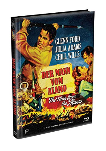 DER MANN VOM ALAMO - Uncut - Wattiertes Mediabook Cover A [Blu-ray] Limited 149 Edition von Spirit Media / Inked Pictures