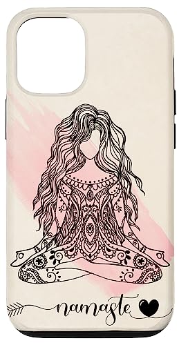 Hülle für iPhone 12/12 Pro Namaste Mandala Hippie Yoga Frau Meditation Spirituelles Geschenk Hülle für iPhone 12/12 Pro Namaste Mandala Hippie Yoga Frau Meditation Spirituelles Geschenk von Spirituality Meditation Designs