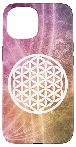 Lebensblume Flower Of Life Blume des Lebens Lebensblumen Hülle für iPhone 15 von Spirituelle Symbole & Heilige Geometrie