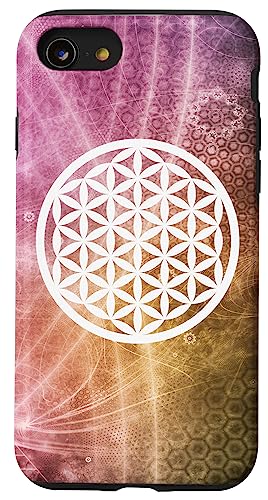 Lebensblume Flower Of Life Blume des Lebens Lebensblumen Hülle für iPhone SE (2020) / 7 / 8 von Spirituelle Symbole & Heilige Geometrie