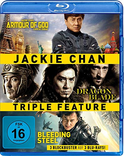 Jackie Chan Triple Feature (Armour Of God - Dragon Blade - Bleeding Steel 3Blu-ray [Blu-ray] von Splendid Entertainment