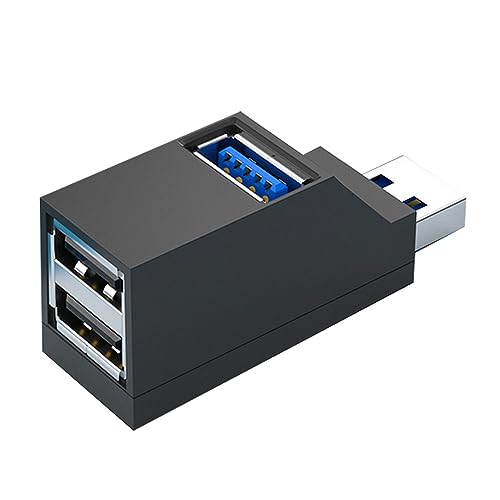 SplendoRoute USB-3.0-Hub, 3 Anschlüsse, USB-Hub, USB-Splitter, USB-Mehrfachadapter für Laptop, Maus, Tastatur, Drucker, Flash-Laufwerk (3-Port) von SplendoRoute