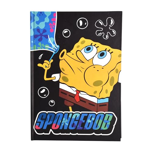 Spongebob Schwammkopf Notizbuch, Tagebuch mit 120 Seiten, A5 Format, Offizielles Merch von Spongebob Schwammkopf