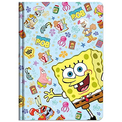 Spongebob Schwammkopf Notizbuch, Tagebuch mit 120 linierten Seiten, Offizielles Merch von Spongebob Schwammkopf