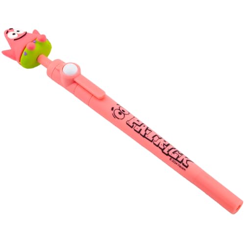 Thumbs up Spongebob Schwammkopf Patrick Kugelschreiber, Fidget Pen mit Figur zum Aufstecken, Stift Merch von Thumbs up
