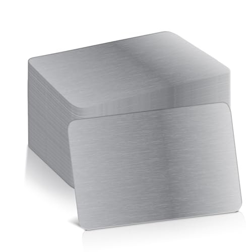 100 Stücke Metall Visitenkarten: 8.6x5.4cm 0.21mm Dick Visitenkarten Blanko Laser Gravierte Rohlinge, Aluminium Visitenkarte Blanko Karten für Haus Büro Kunden DIY Geschenkkarten 100 Stücke Metall Visitenkarten: 8.6x5.4cm 0.21mm Dick Visitenkarten Blanko Laser Gravierte Rohlinge, Aluminium Visitenkarte Blanko Karten für Haus Büro Kunden DIY Geschenkkarten von Sporgo