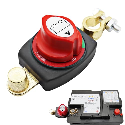 Sporgo Batteriehauptschalter: Auto Batterie Trennschalter 12V-48V Autobatterie Trennschalter, Batterietrennschalter Wasserdicht, Batterie Hauptschalter Batterieschalter für Auto Motorrad Marine Boat von Sporgo