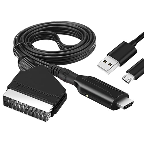 Sporgo SCART zu HDMI Kabel, Adapter SCART auf HDMI, All in One SCART zu HDMI Konverter, Video Audio Wandler SCART auf 1080p/720p HDMI mit HDMI Kabel für HDTV STB VHS Xbox PS3 Sky DVD Blu-ray usw Sporgo SCART zu HDMI Kabel, Adapter SCART auf HDMI, All in One SCART zu HDMI Konverter, Video Audio Wandler SCART auf 1080p/720p HDMI mit HDMI Kabel für HDTV STB VHS Xbox PS3 Sky DVD Blu-ray usw von Sporgo