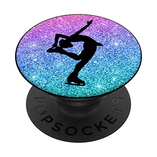 Eiskunstlauf Geschenk für Mädchen Jugendliche und Frauen PopSockets PopGrip: Ausziehbarer Sockel und Griff für Handys/Tablets mit Tauschbarem Top von Sport Geschenk Für Mädchen und Frauen