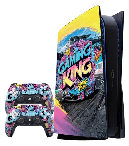 PS5 (Original) Disc Bundle Vinyl Skin - Premium 3M™ Decals für Konsole & Controller | blasenfrei, einfache Anwendung, kratzfest, rückstandsfrei entfernt | Custom Gaming Skin, hergestellt in von Sport Merchandise