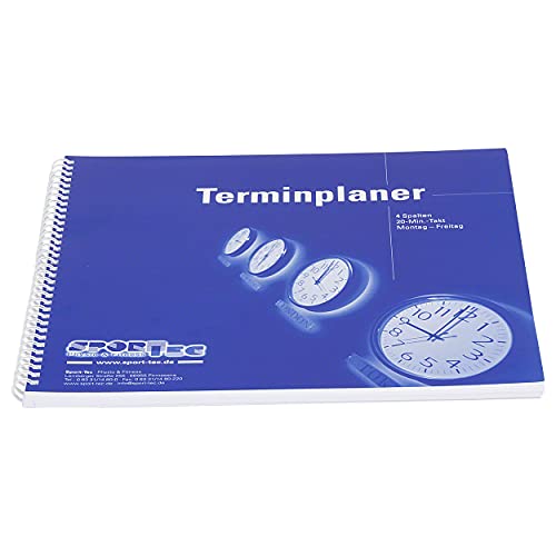 Terminplaner Organizer Terminbuch für Praxis & Therapie 4 Spalten 20 Min Mo.-Fr. von Sport-Tec