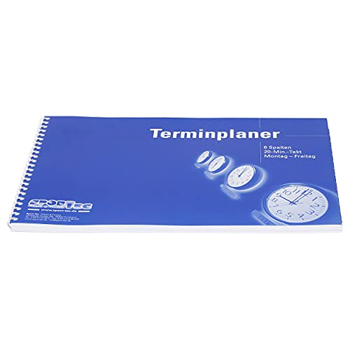 Terminplaner Organizer Terminbuch für Praxis & Therapie 6 Spalten 20 Min Mo.-Fr. von Sport-Tec