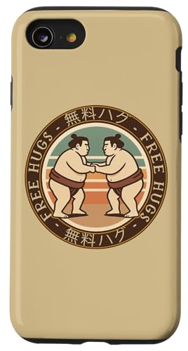 Backprint, Sumoringer Sumo-Ringen Sumo-Wrestling Ringer-Sumo Hülle für iPhone SE (2020) / 7 / 8 von Sport Training Taekwondo Karate Zubehör Geschenke