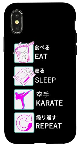 Karate Taekwondo Aikido Ju-Jutsu Kung-Fu EAT SLEEP KARATE Hülle für iPhone X/XS Karate Taekwondo Aikido Ju-Jutsu Kung-Fu EAT SLEEP KARATE Hülle für iPhone X/XS von Sport Training Taekwondo Karate Zubehör Geschenke
