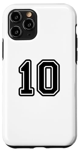 Hülle für iPhone 11 Pro Nummer #10 Black Sport Varsity Nummer 10 Hülle für iPhone 11 Pro Nummer #10 Black Sport Varsity Nummer 10 von Sportlegenden