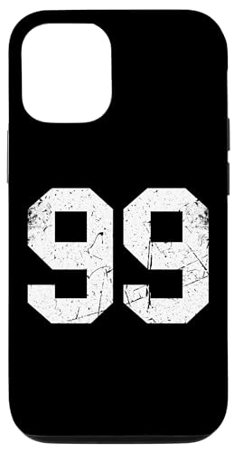 Hülle für iPhone 12/12 Pro Nummer #99 Retro Vintage Uni-Nummer von Sportlegenden